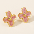 Pendientes Flor Rosa
